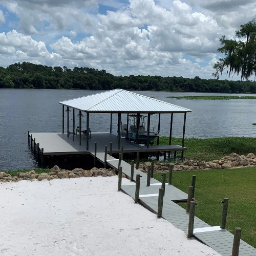 Boathouse With Dock
