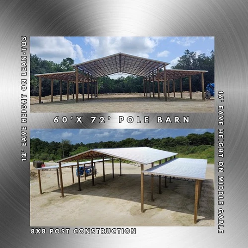 Pole Barn with 8x8 Posts