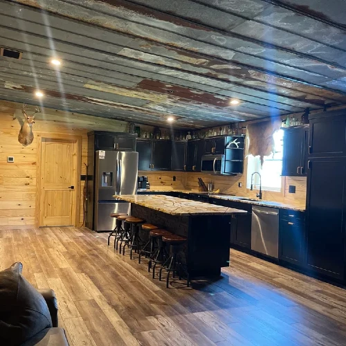 rustic interior barndominium