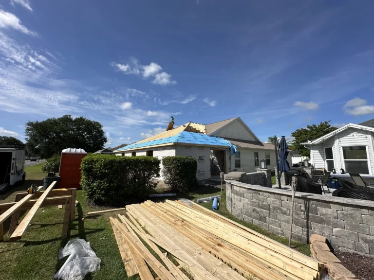 Home addition construction progress in The Villages, Florida, by JSC Contracting