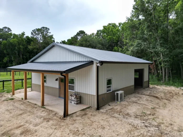 Small barndominium build in Alachua County Florida